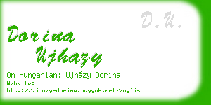 dorina ujhazy business card