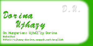 dorina ujhazy business card